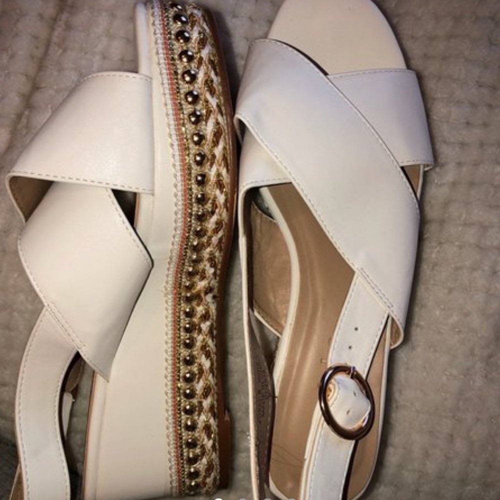 ASOS platform sandals.